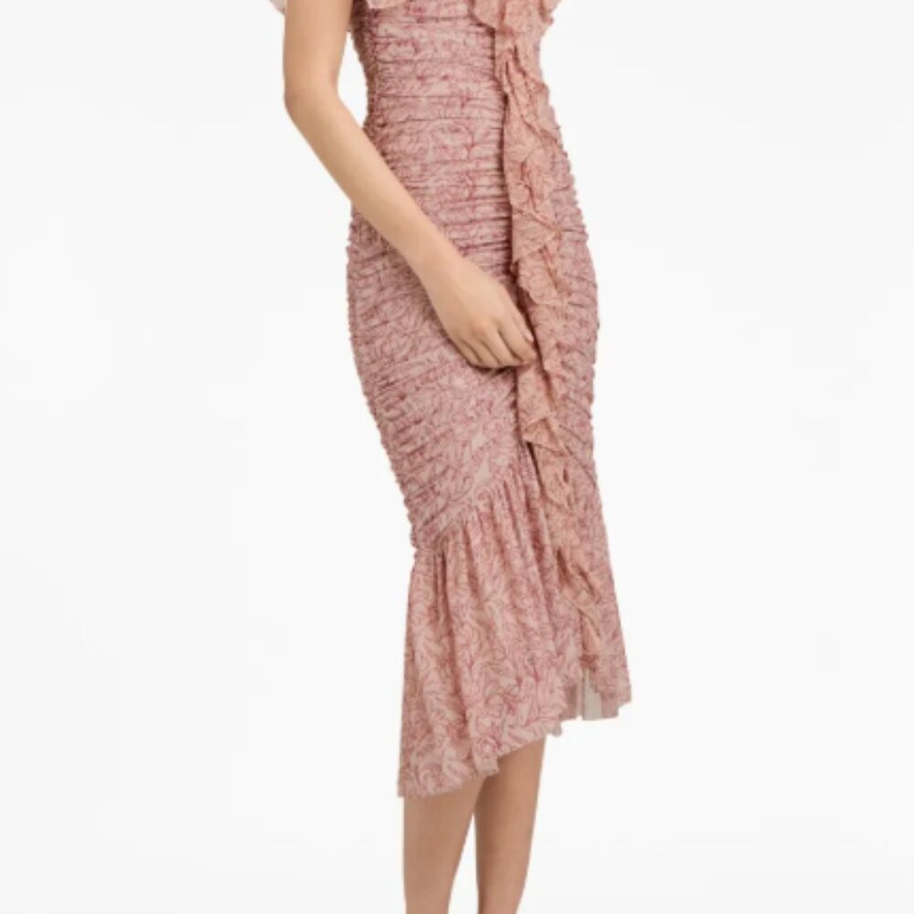 Cinq a Sept pink floral dress